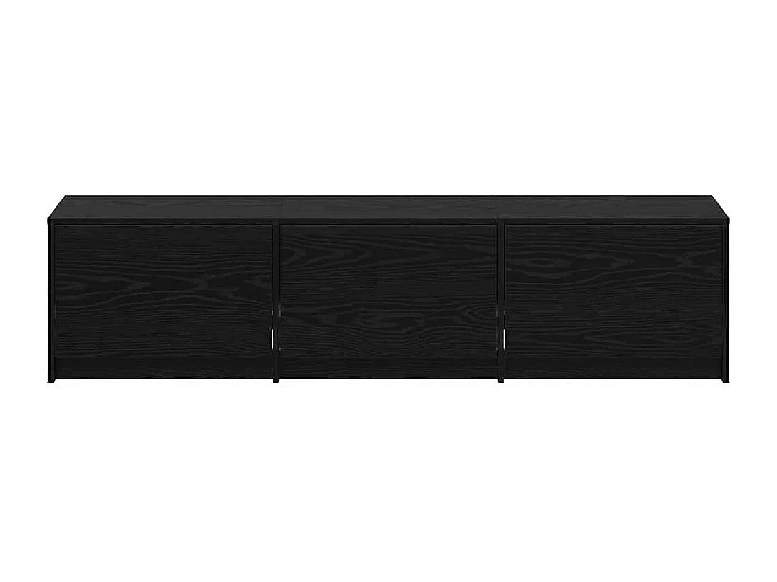 Unites TV Chêne noir 162,5 x 34 x 40 cm Bois d'ingénierie