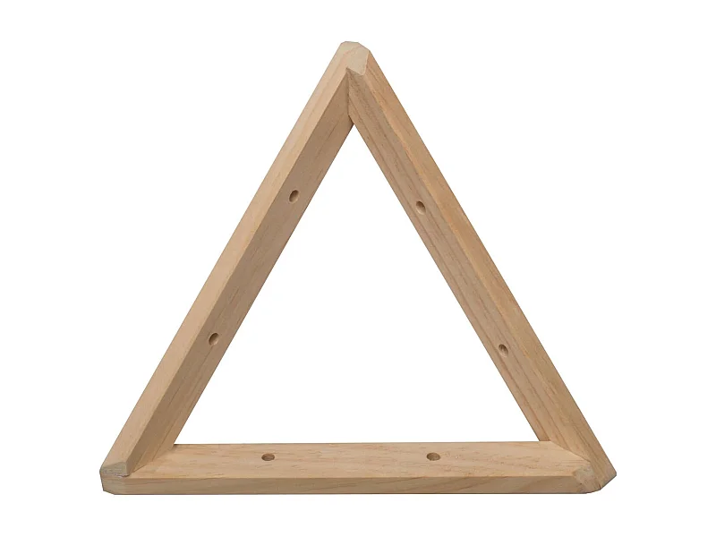 Equerre triangle en pin brut (Lot de 2)
