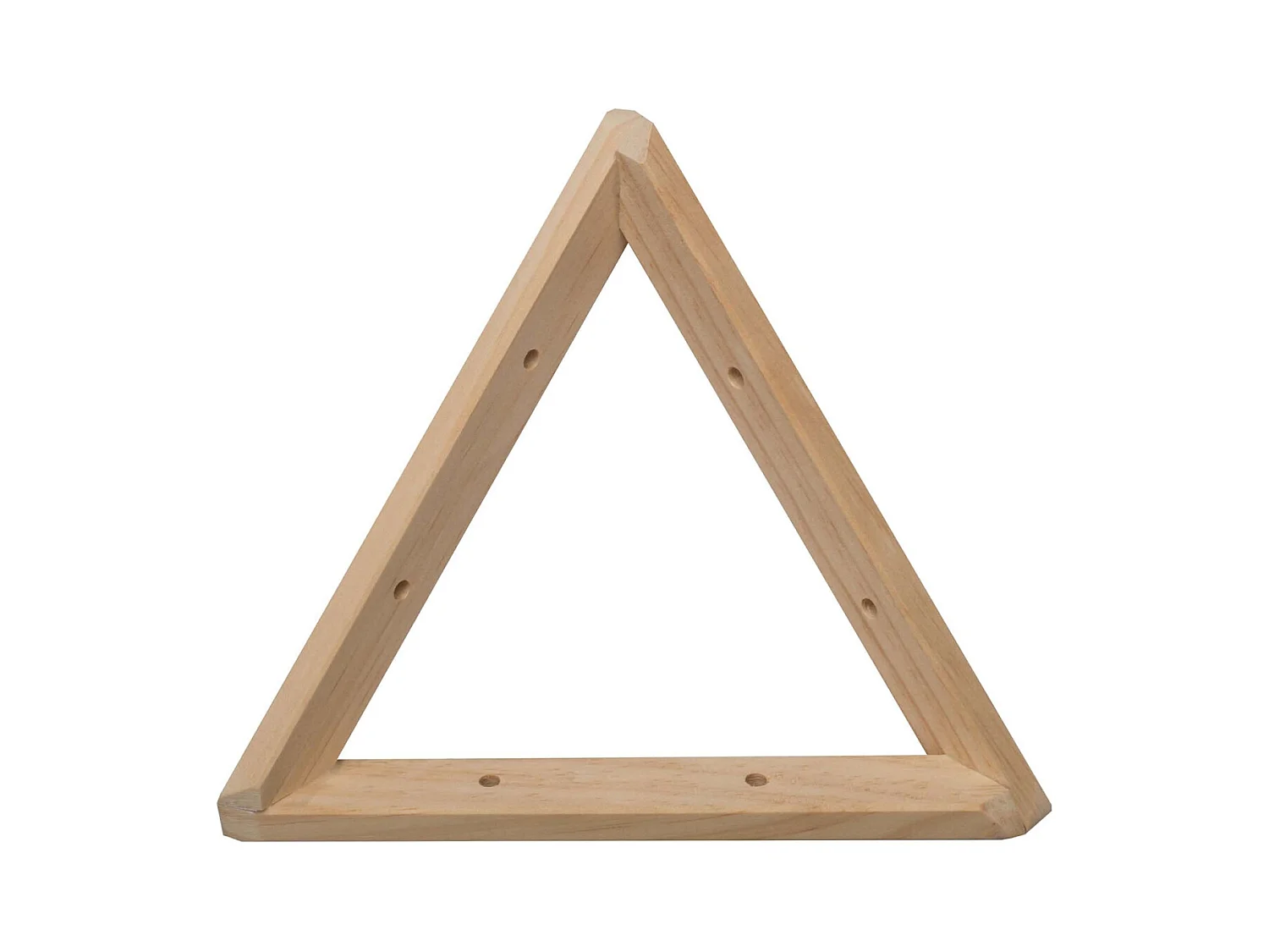 Equerre triangle en pin brut (Lot de 2)