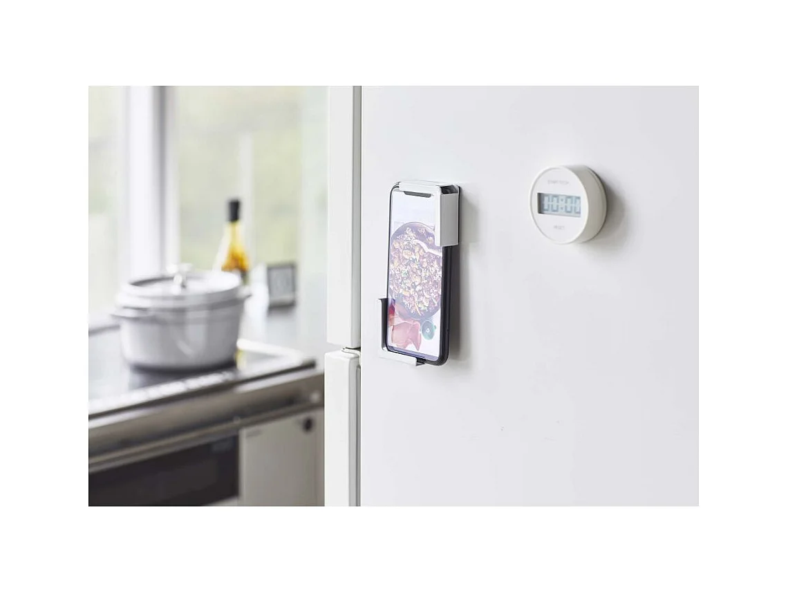 Support smartphone et tablette pour frigo Tower