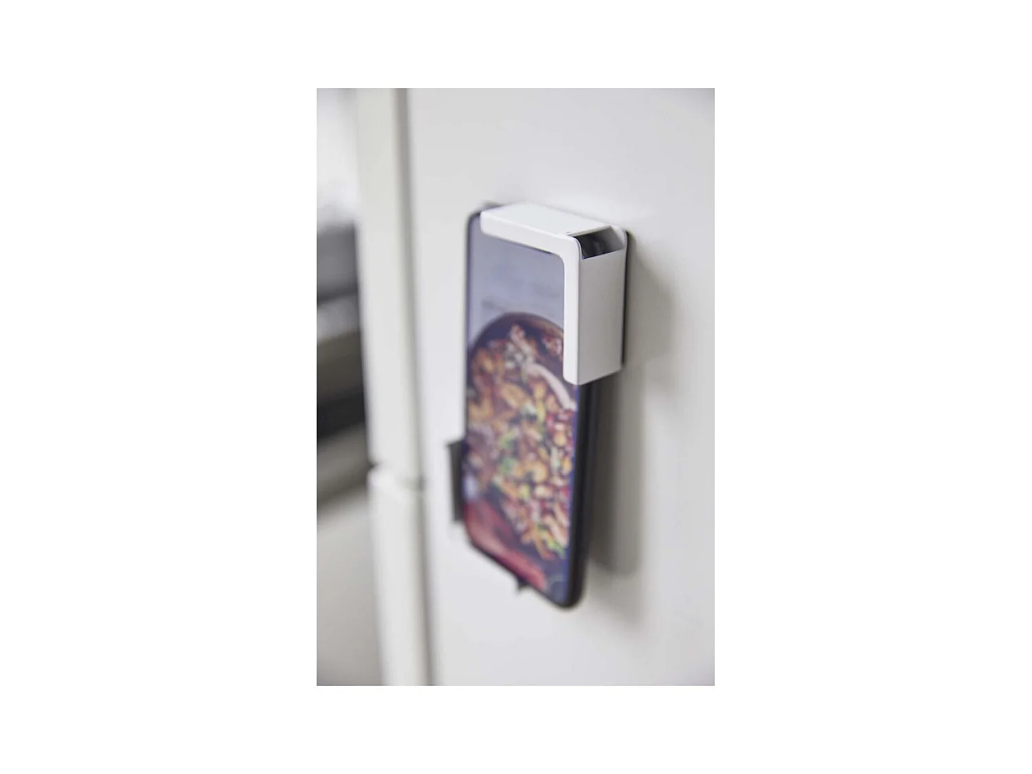 Support smartphone et tablette pour frigo Tower