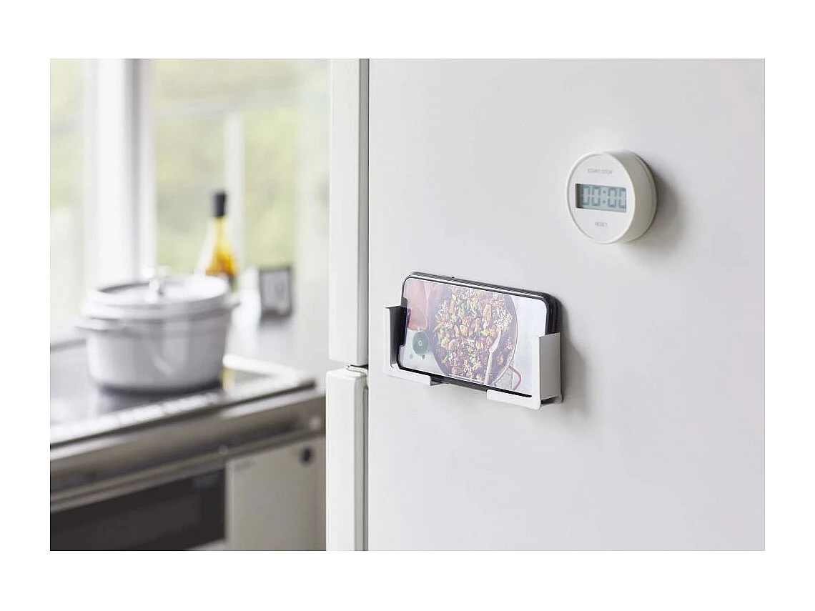 Support smartphone et tablette pour frigo Tower