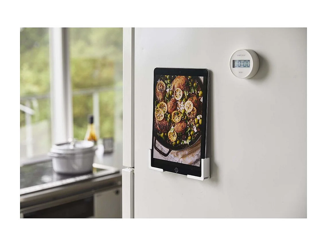 Support smartphone et tablette pour frigo Tower