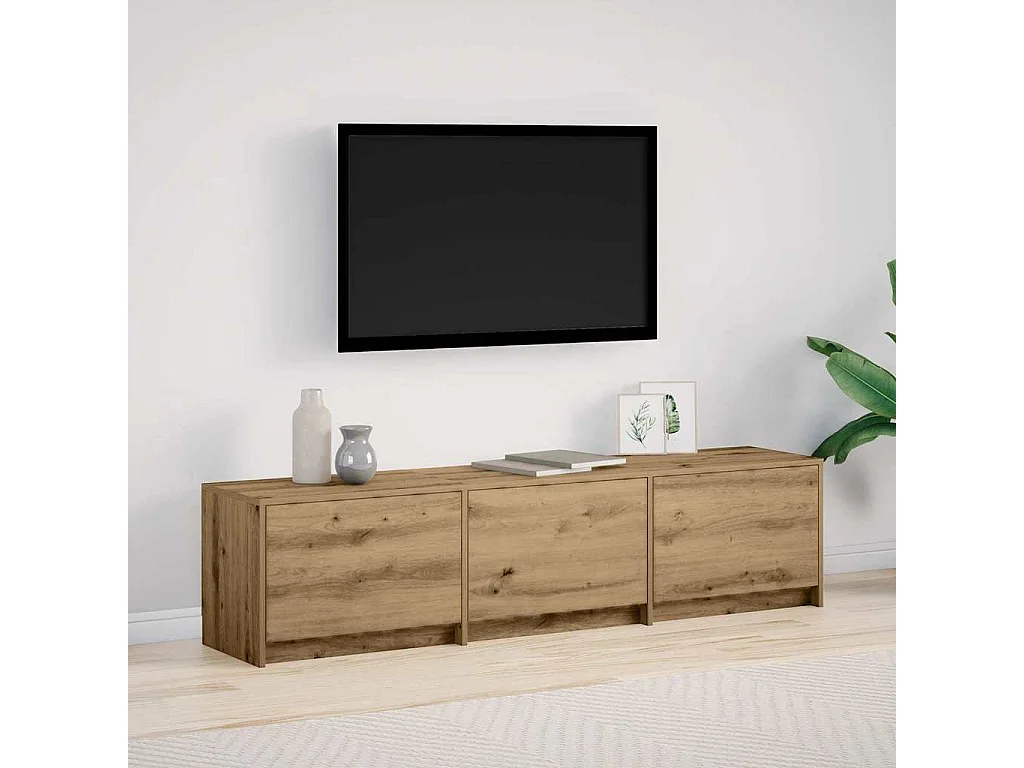 Unites TV Chêne artisanal 162,5 x 34 x 40 cm Bois d'ingénierie