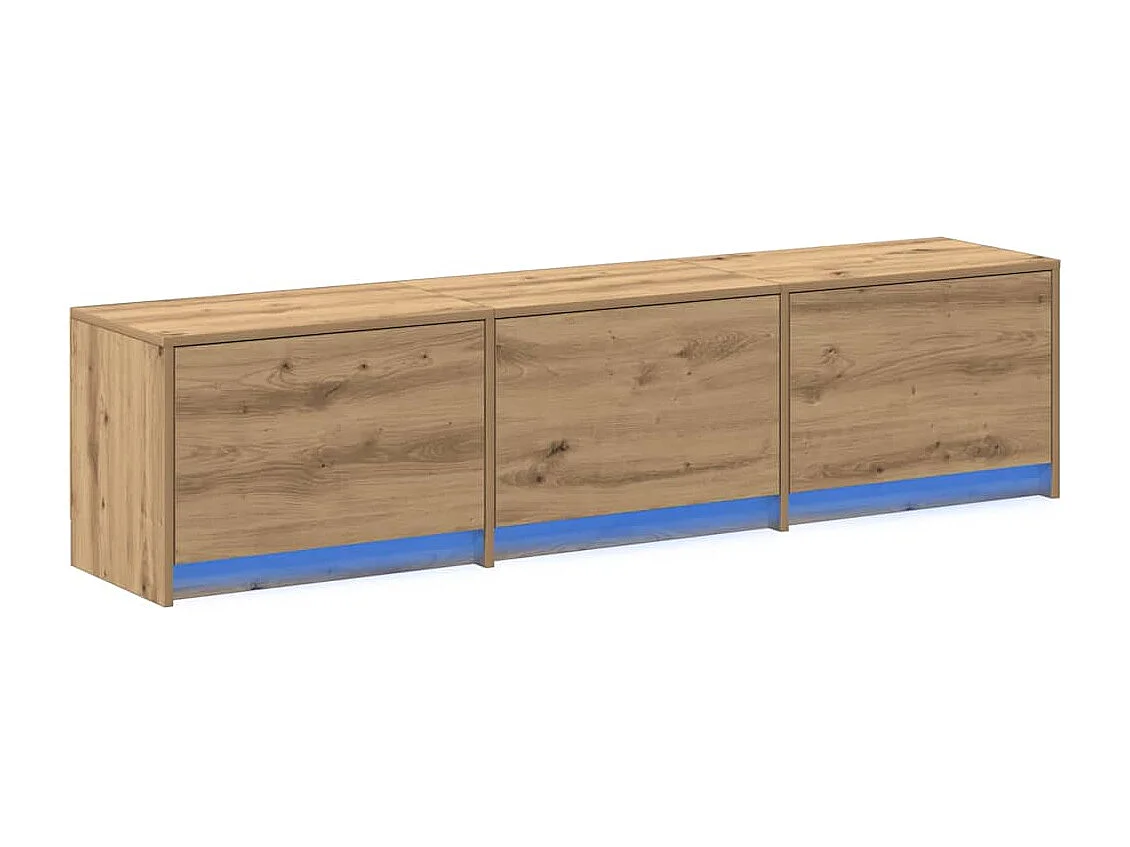 Unites TV Chêne artisanal 162,5 x 34 x 40 cm Bois d'ingénierie