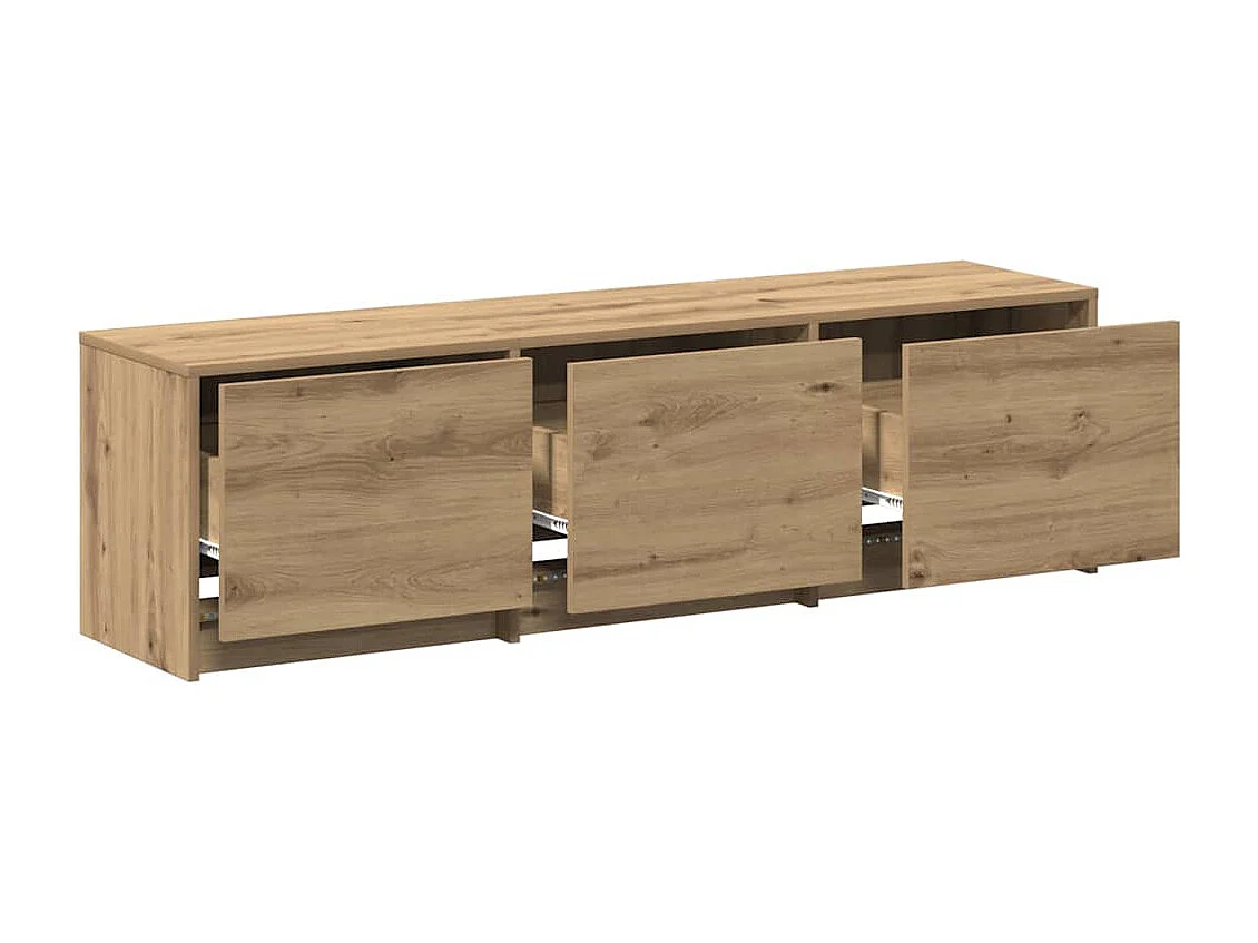 Unites TV Chêne artisanal 140 x 34 x 40 cm Bois d'ingénierie