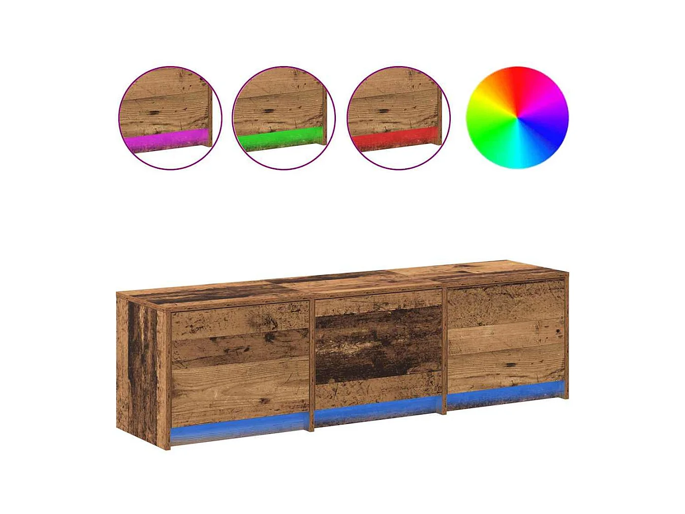 TV-Schrank Altholz 140 x 34 x 40 cm Holzwerkstoff