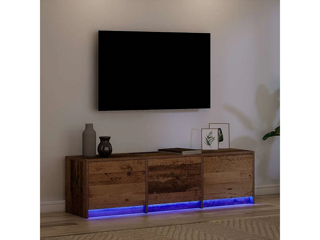 Meuble TV Bois ancien 140 x 34 x 40 cm Bois d'ingénierie