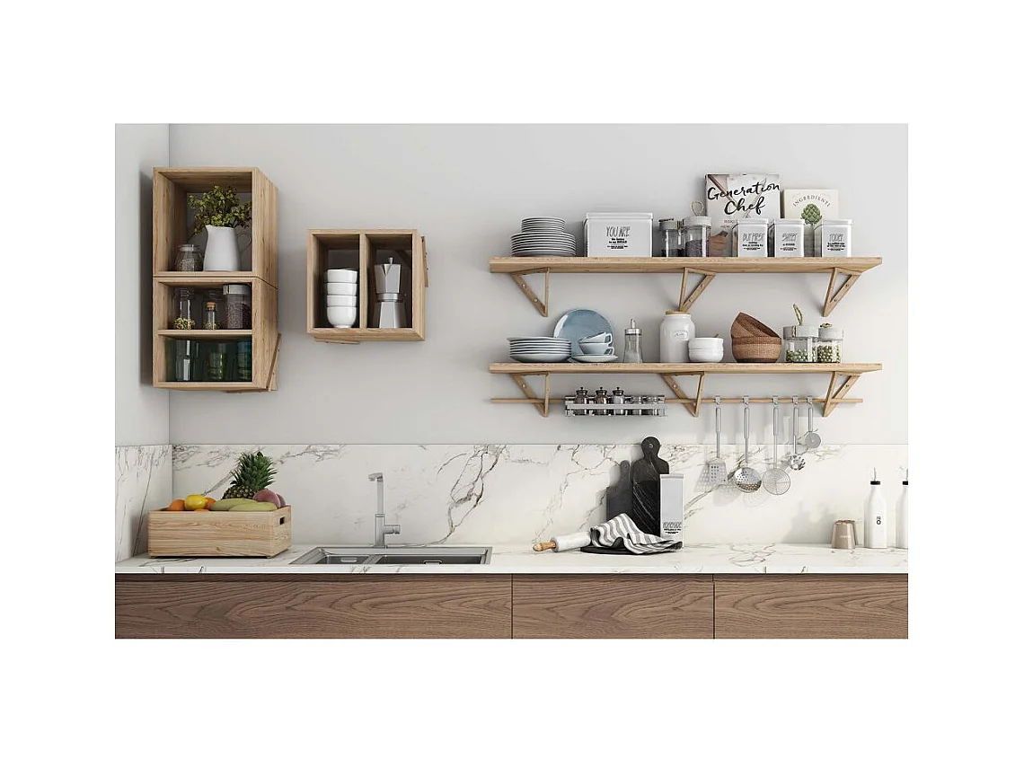 Equerre triangle en pin brut 20 cm