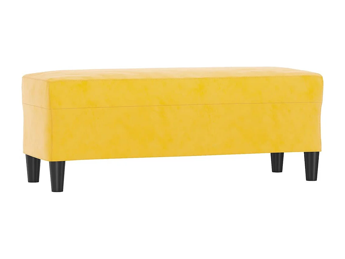 Banc banquette jaune 100 jaune 100 x 35 x 41 cm 02_0010695