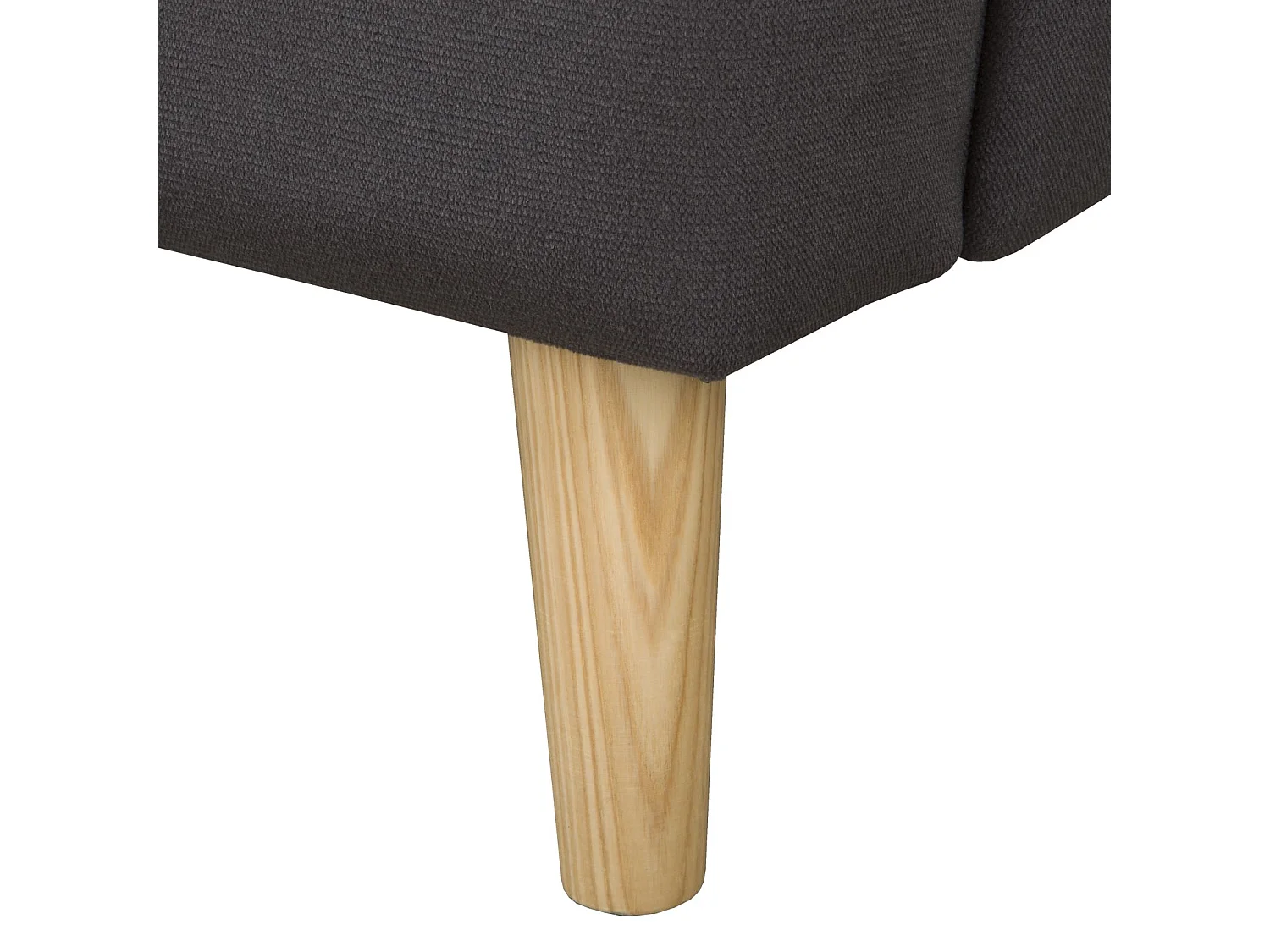 Hocker Teramo IV Fußhocker Schlafzimmer Wohnzimmer (Kronos 22 - grau)