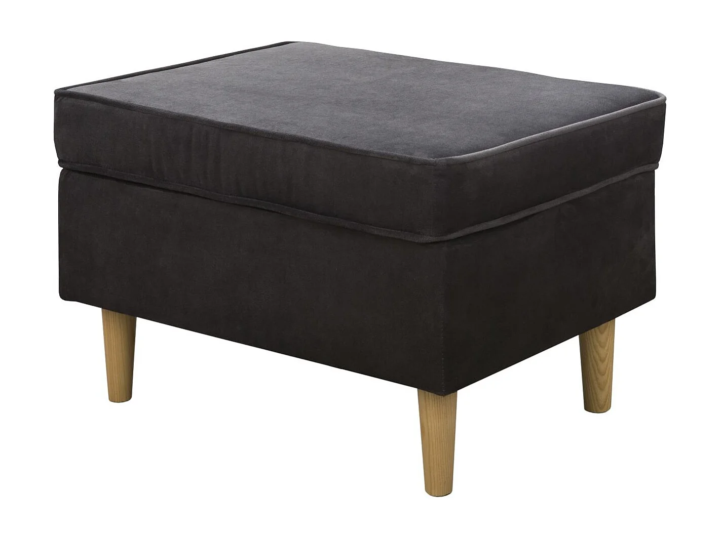 Hocker Teramo IV Fußhocker Schlafzimmer Wohnzimmer (Kronos 22 - grau)