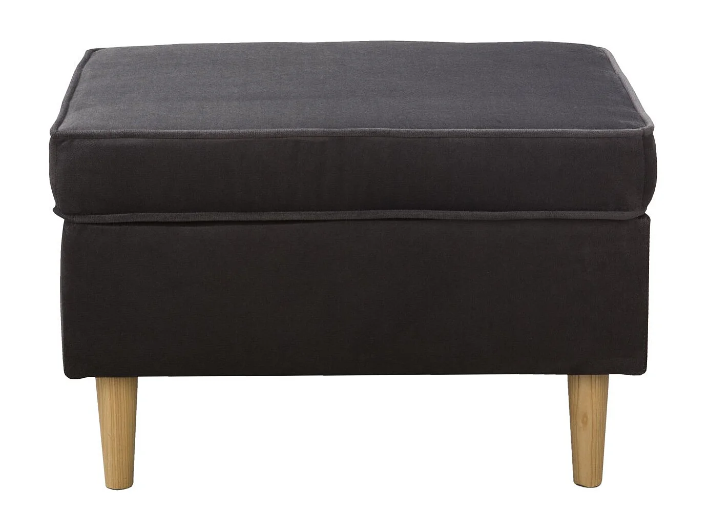 Hocker Teramo IV Fußhocker Schlafzimmer Wohnzimmer (Kronos 22 - grau)