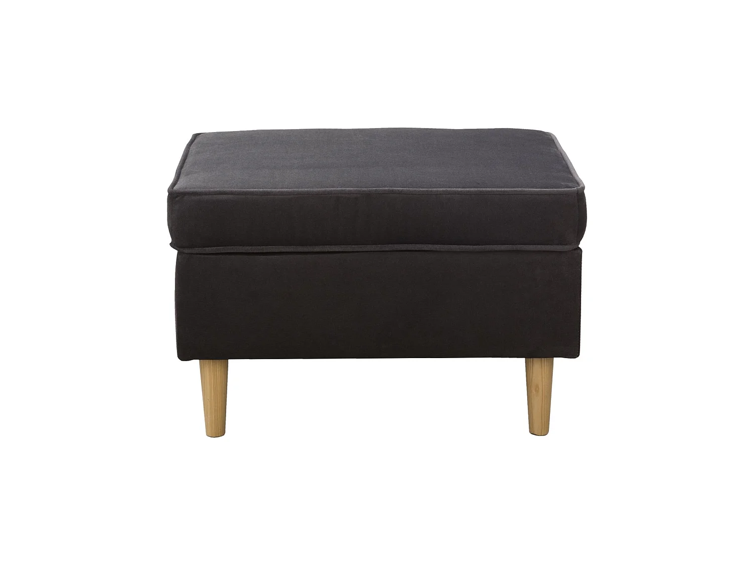 Repose-pieds Teramo IV Chambre Salon, Velours Gris Style Scandinave