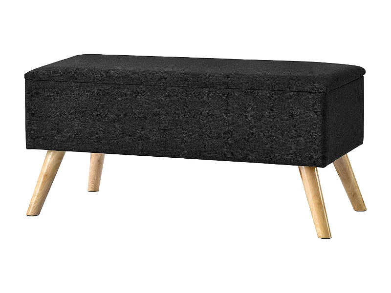 Banco de armazenamento estofado 79 x 39,5 x 39,5 cm preto 03_0006446