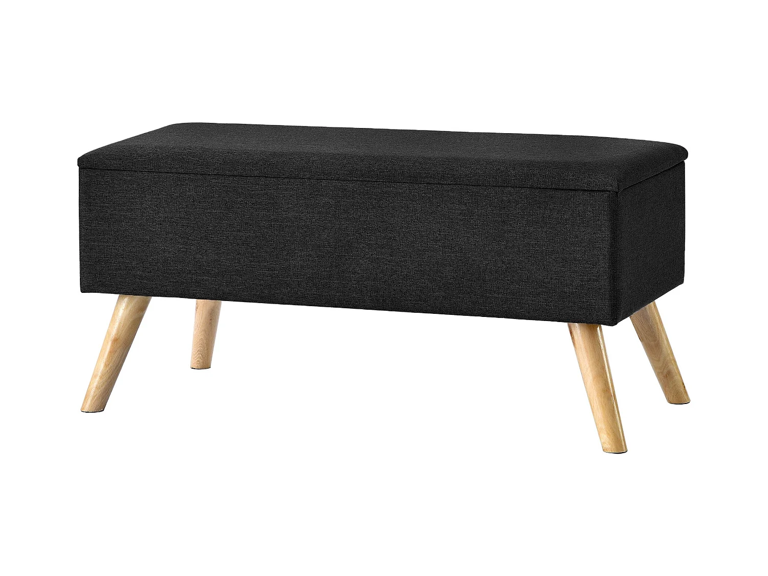 Banco de armazenamento estofado 79 x 39,5 x 39,5 cm preto 03_0006446