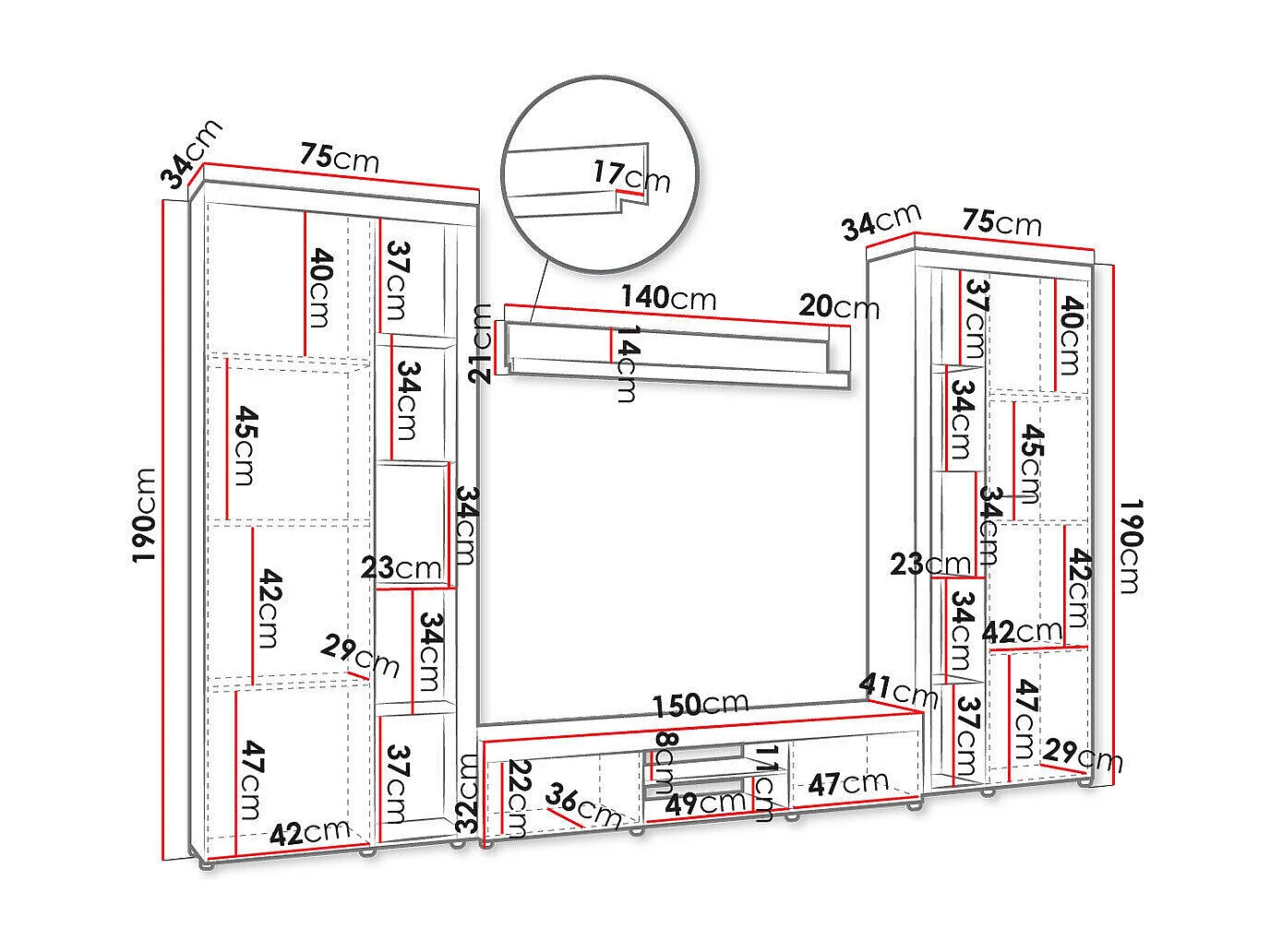 Conjunto de salón Tucson 107