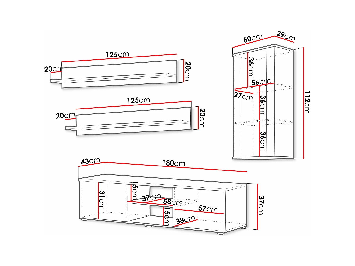 Conjunto de salón Tornola 113