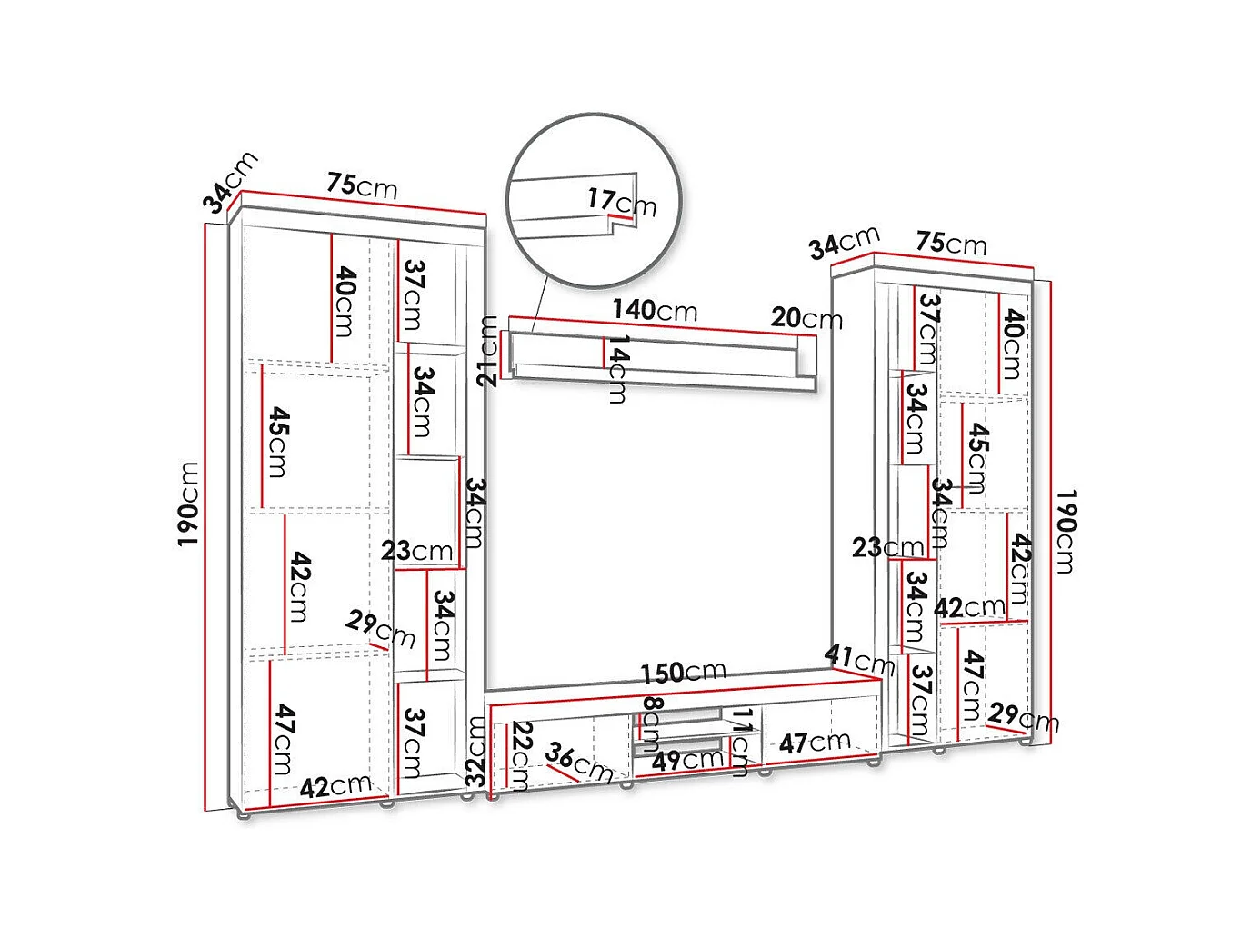 Ensemble de salon Tucson 107