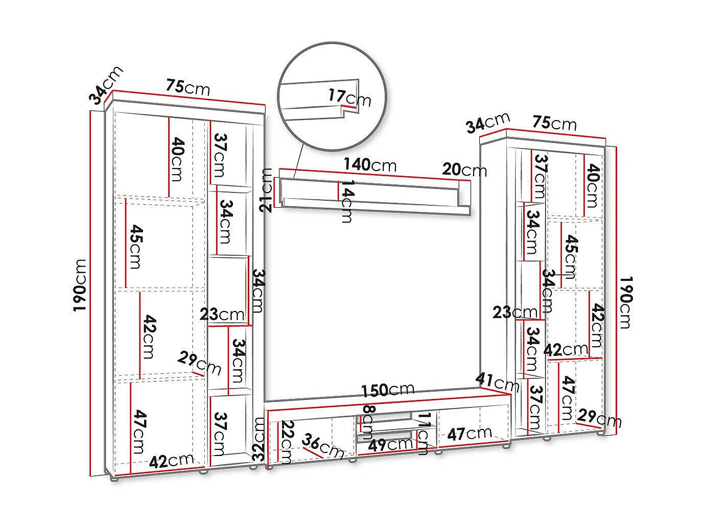 Ensemble de salon Tucson 107