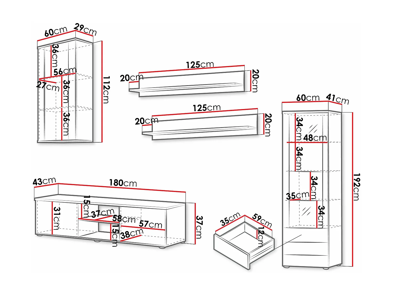 Conjunto de salón Tornola 114