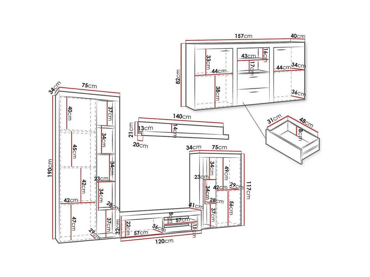 Ensemble de salon Tucson 106