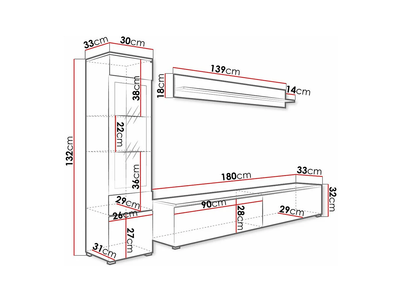 Ensemble de salon Sarasota 125