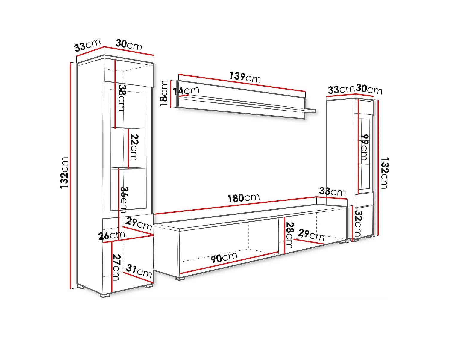 Ensemble de salon Sarasota 126