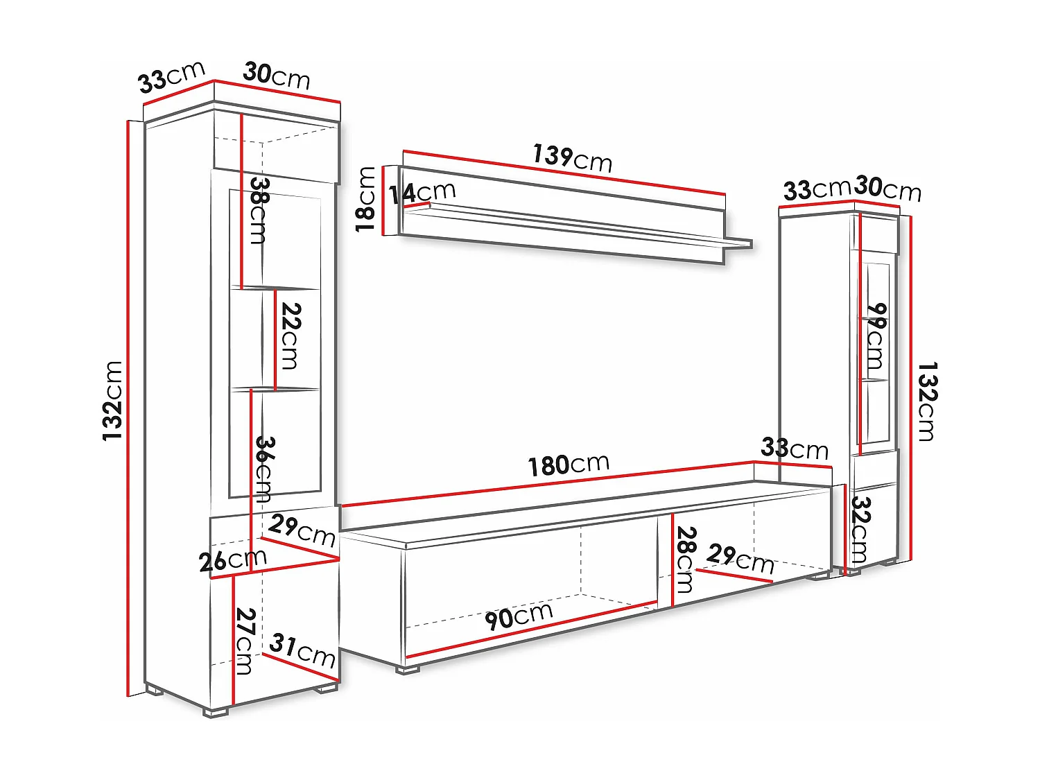 Ensemble de salon Sarasota 126
