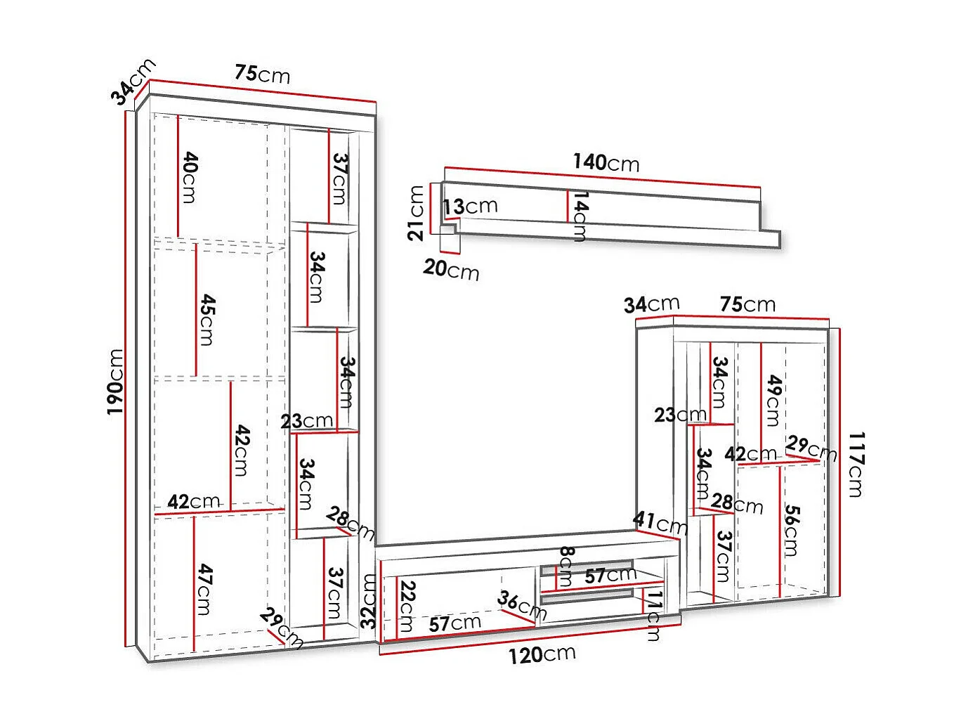 Conjunto de salón Tucson 103