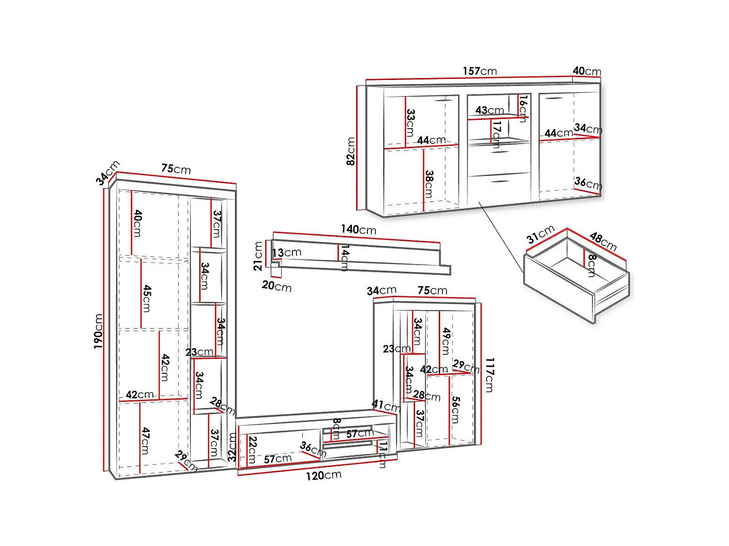 Ensemble de salon Tucson 106