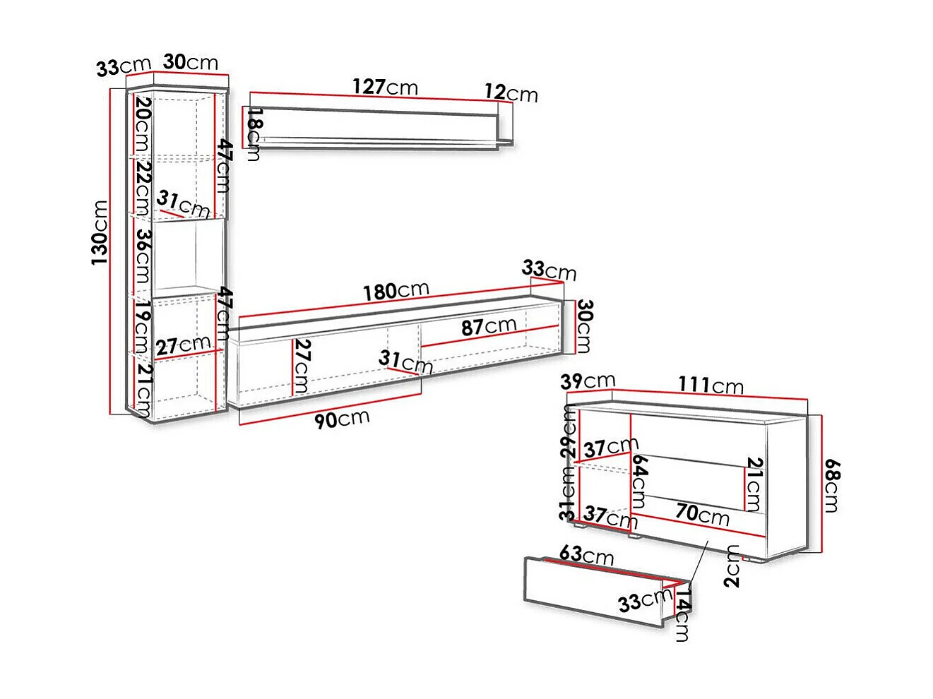 Conjunto de salón Sarasota 132