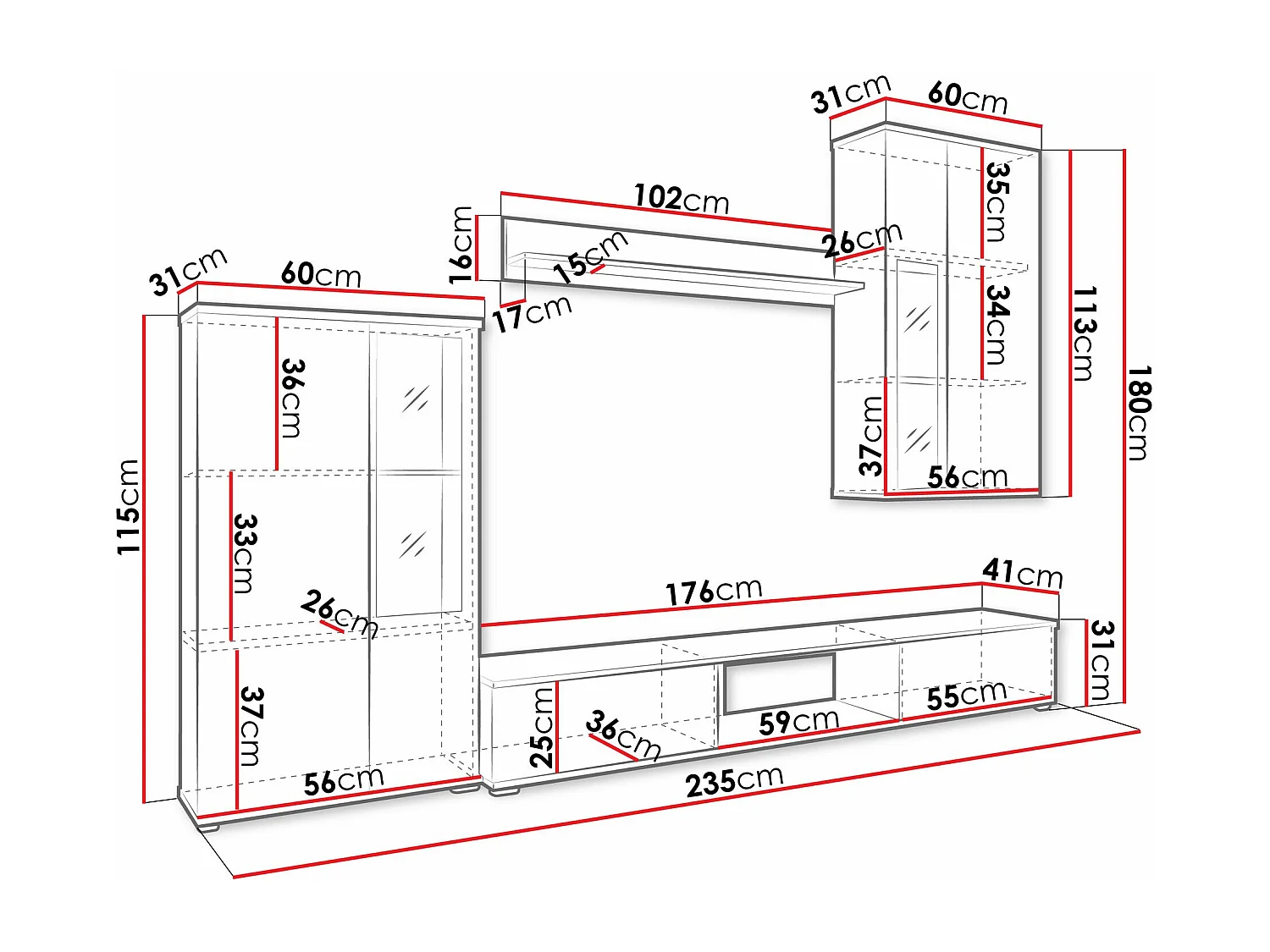 Ensemble de salon Tucson 100