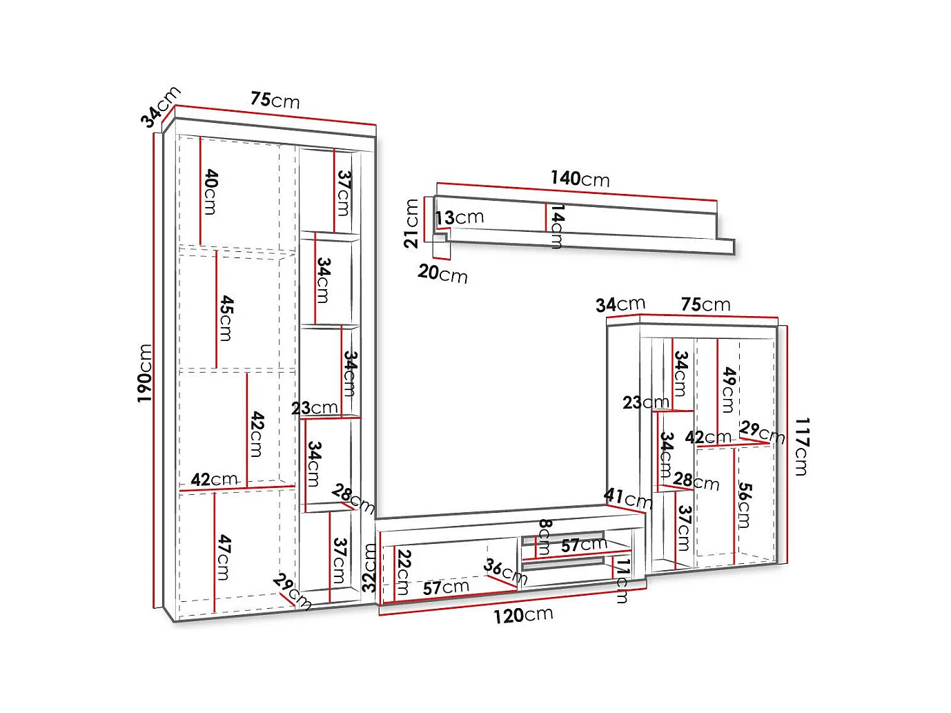 Conjunto de salón Tucson 103