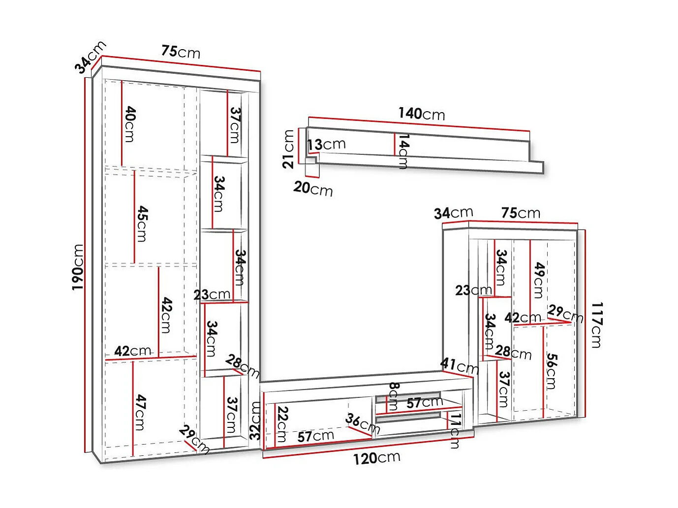 Conjunto de salón Tucson 103