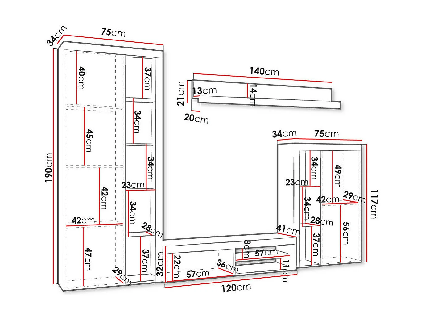 Ensemble de salon Tucson 103