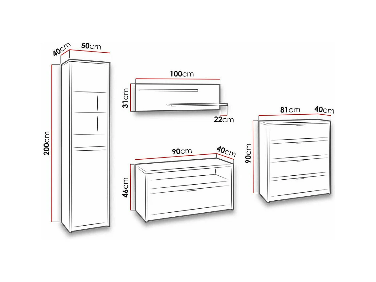 Ensemble de salon Fivelbo 115