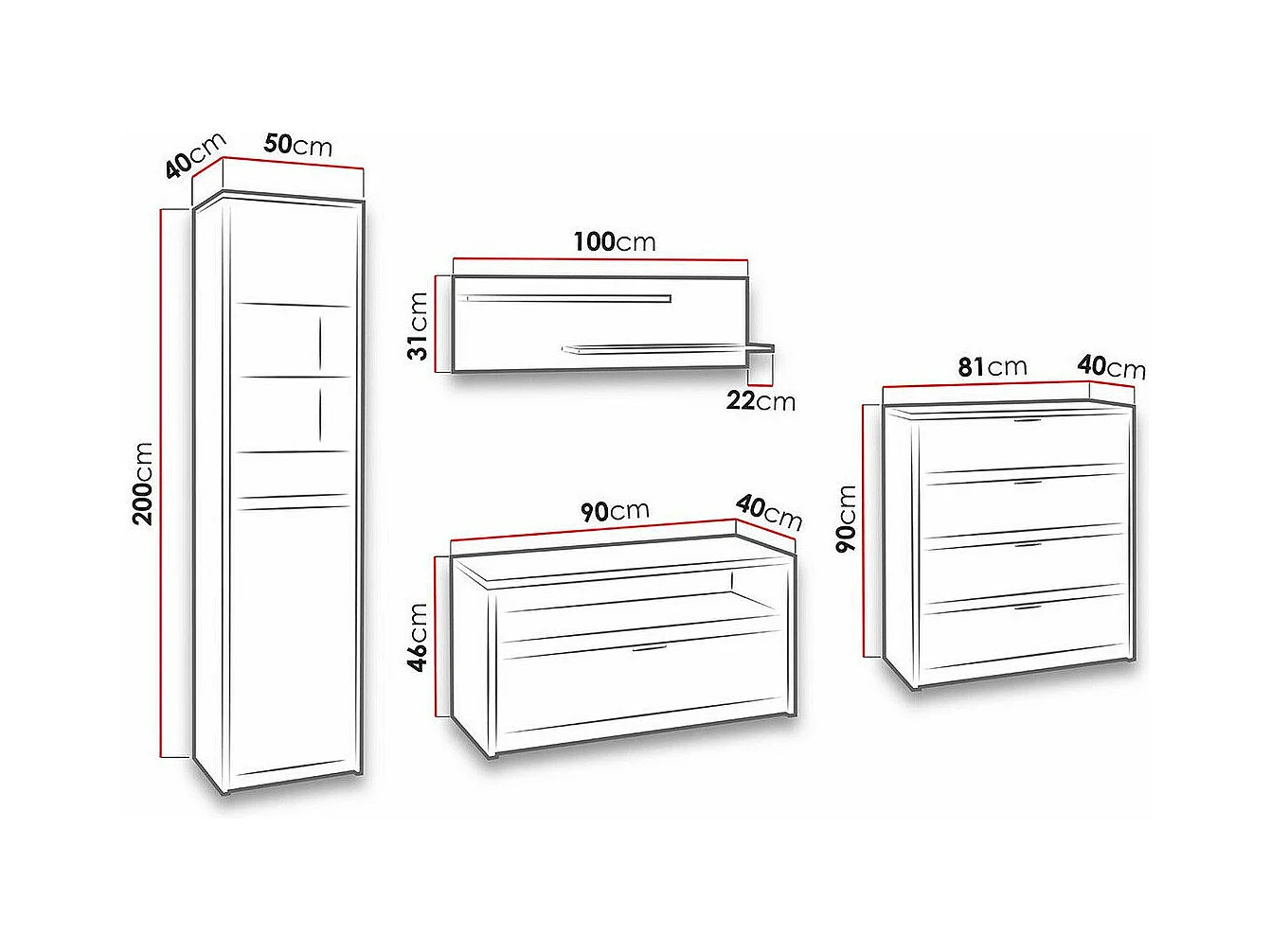Conjunto de salón Fivelbo 115