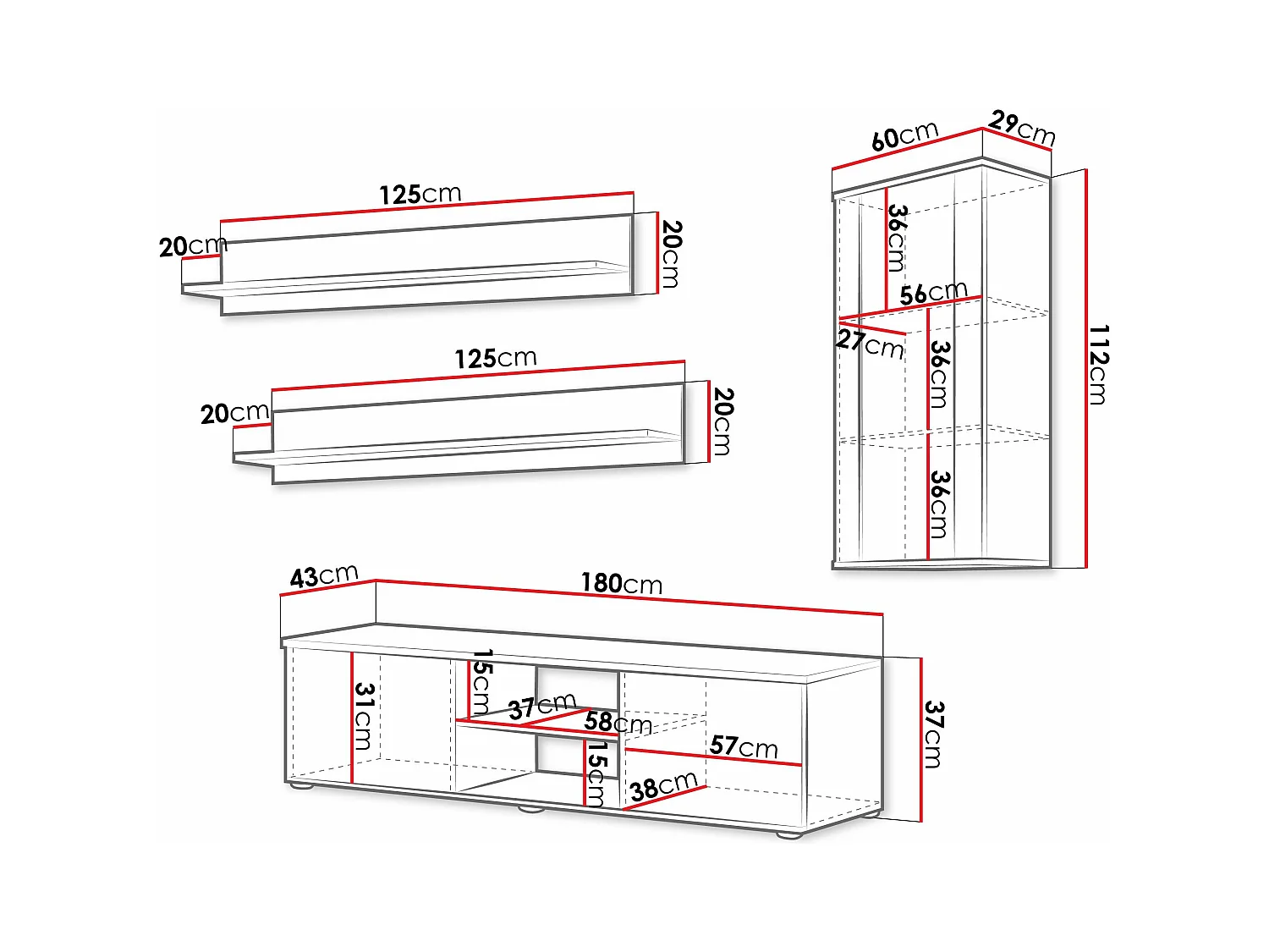 Conjunto de salón Tornola 113