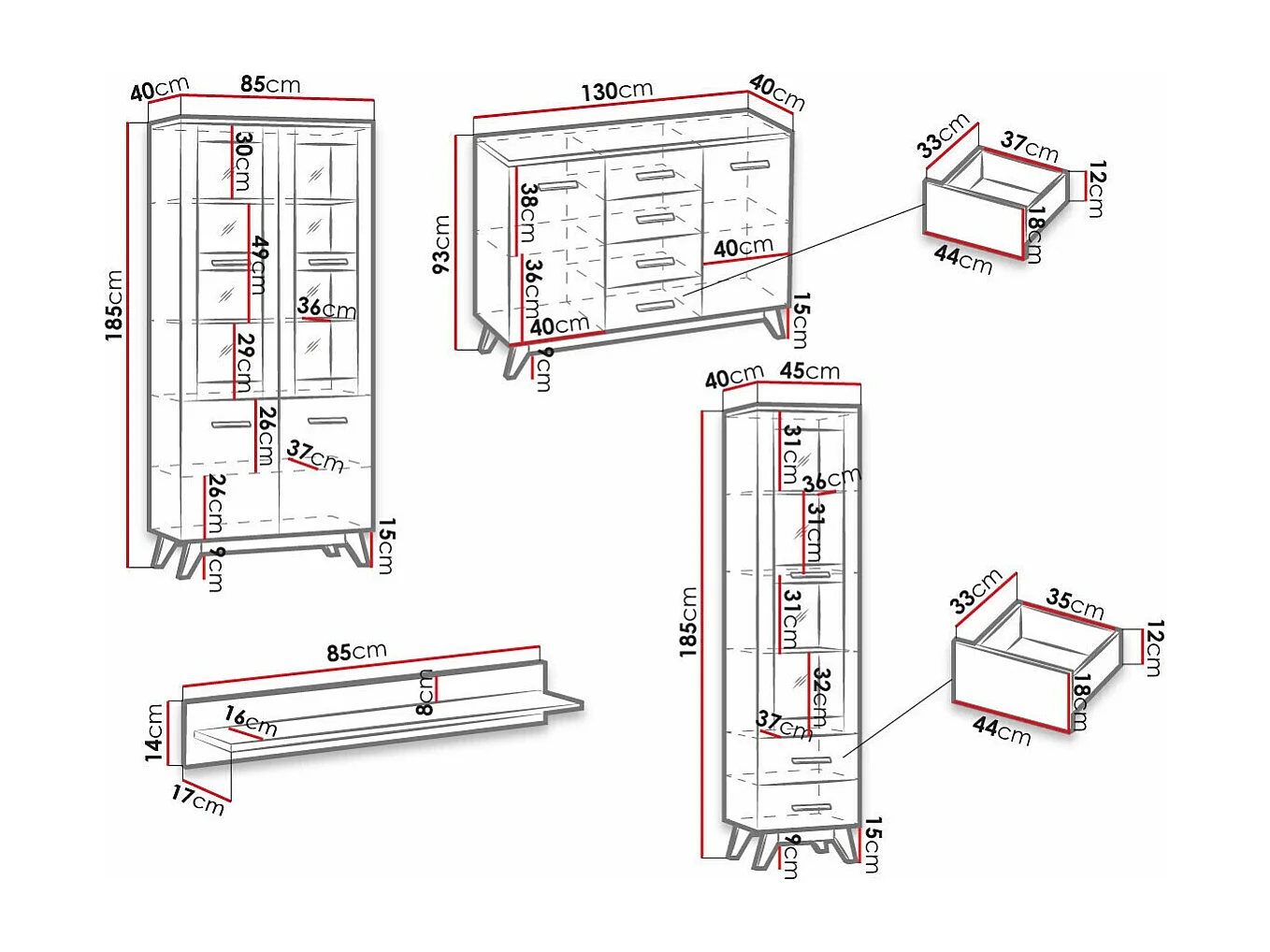 Ensemble de salon Sorvera 119