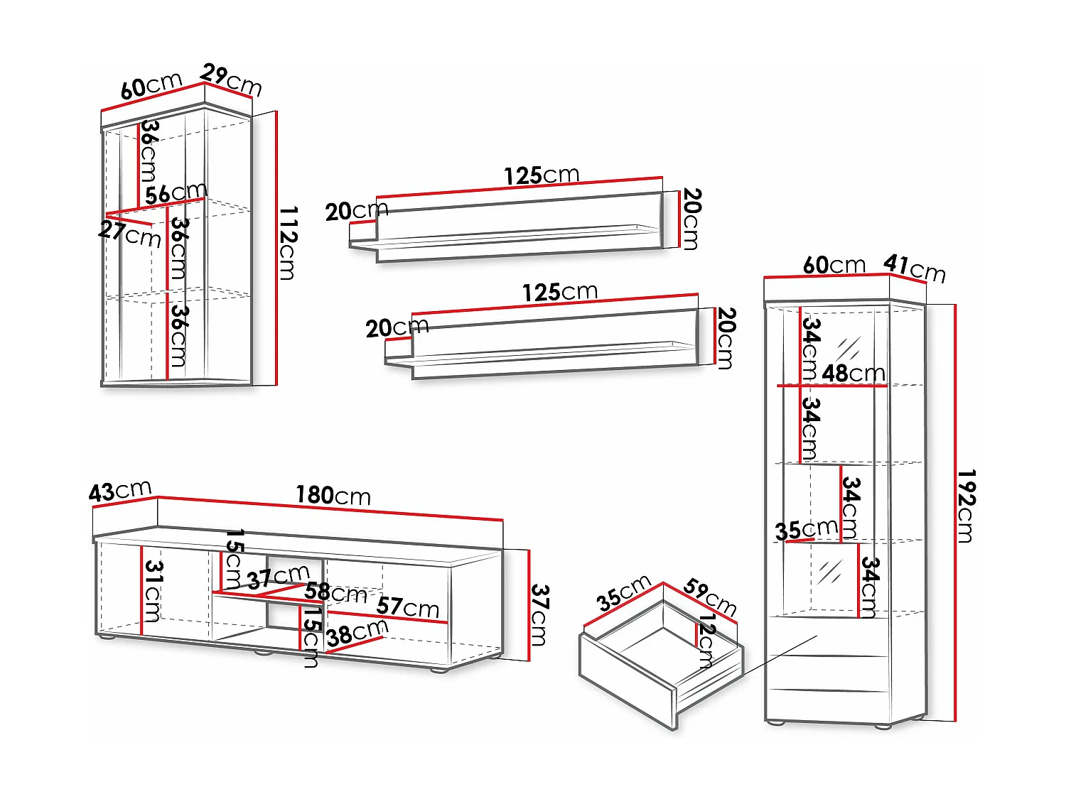 Conjunto de salón Tornola 114
