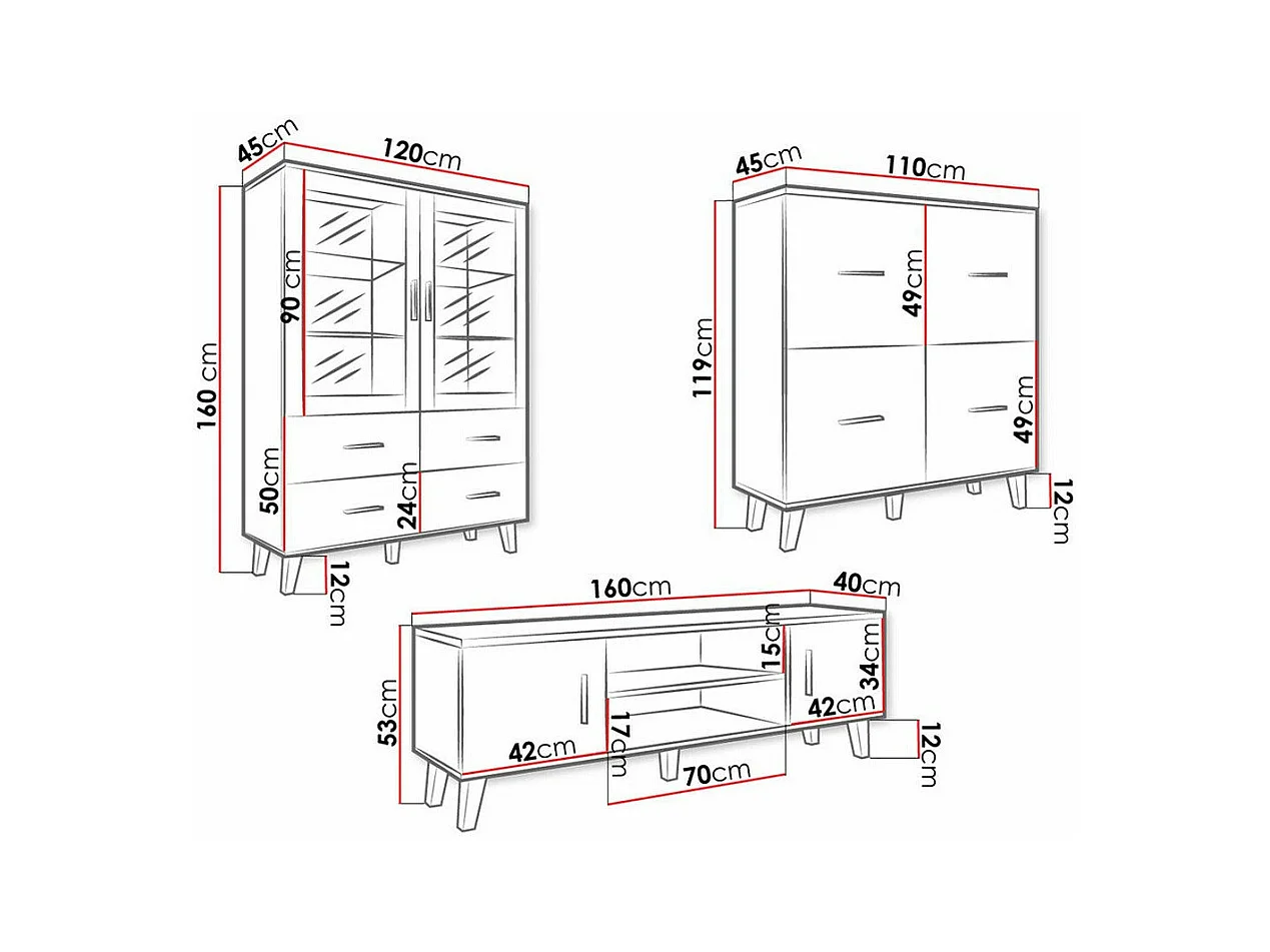 Ensemble de salon Larfloi 113
