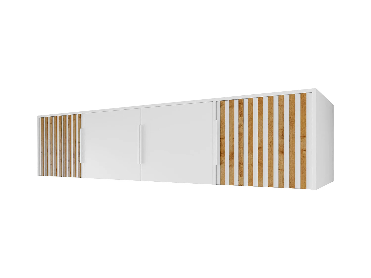 Armário Honolulu D106, Placa de aglomerado laminado, 45x196x58cm