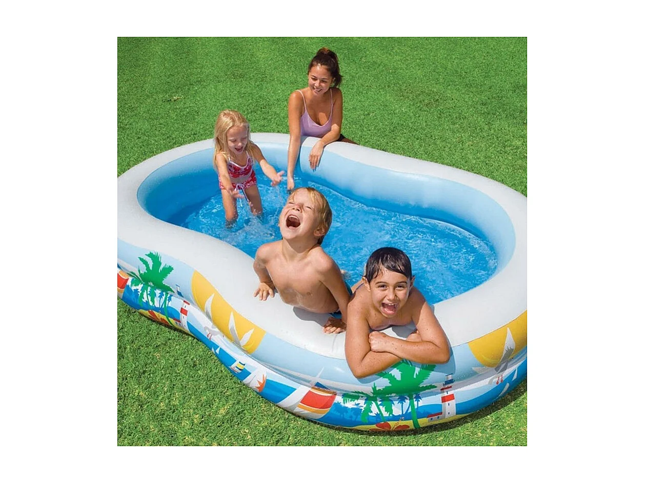 Piscine Enfant "Paradise Lagoon" 262cm Bleu