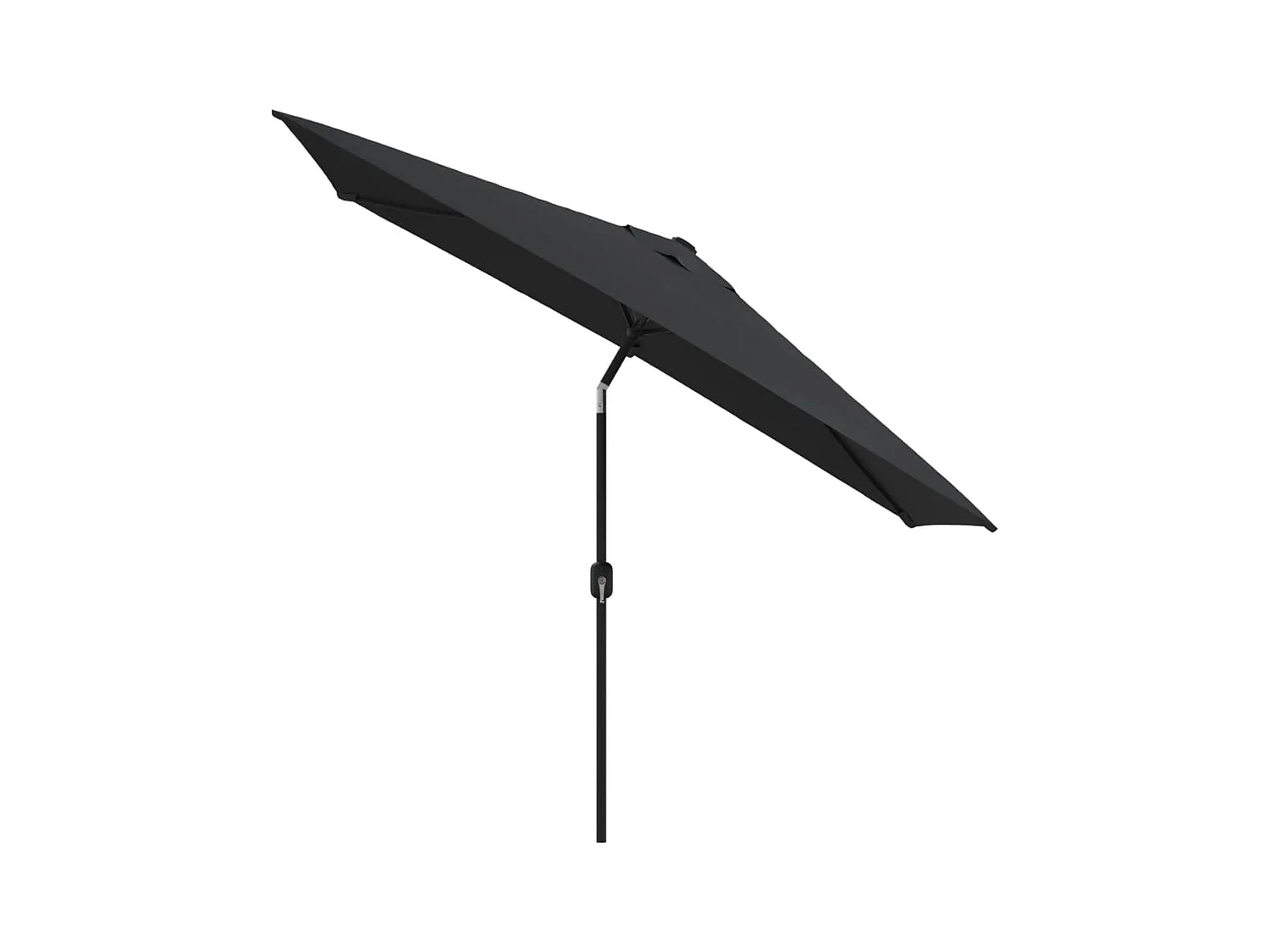 Guarda-sol com haste de metal 300 x 200 cm preto 02_0008134