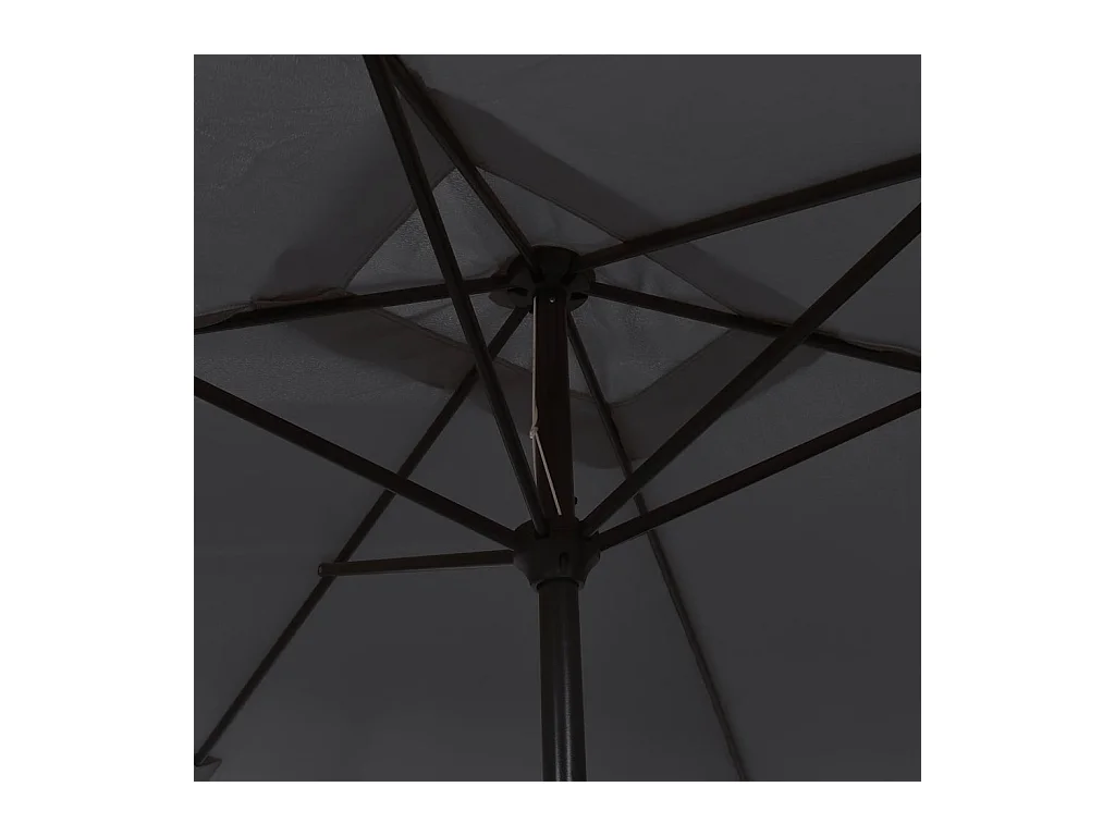 Guarda-sol com haste de metal 300 x 200 cm preto 02_0008134