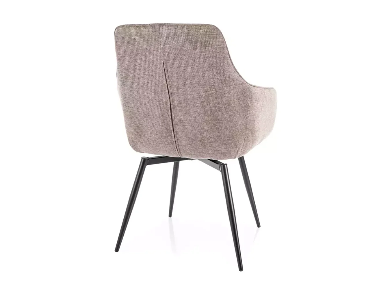 Chaise pivotante avec retour automatique beige, ressorts ensachés LOTINDA