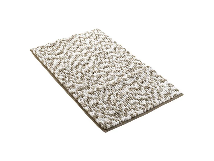 Tapis de Bain "Friza" 45x75cm Sable & Marron