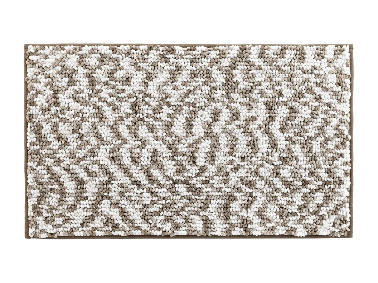 Tapis de Bain "Friza" 45x75cm Sable & Marron