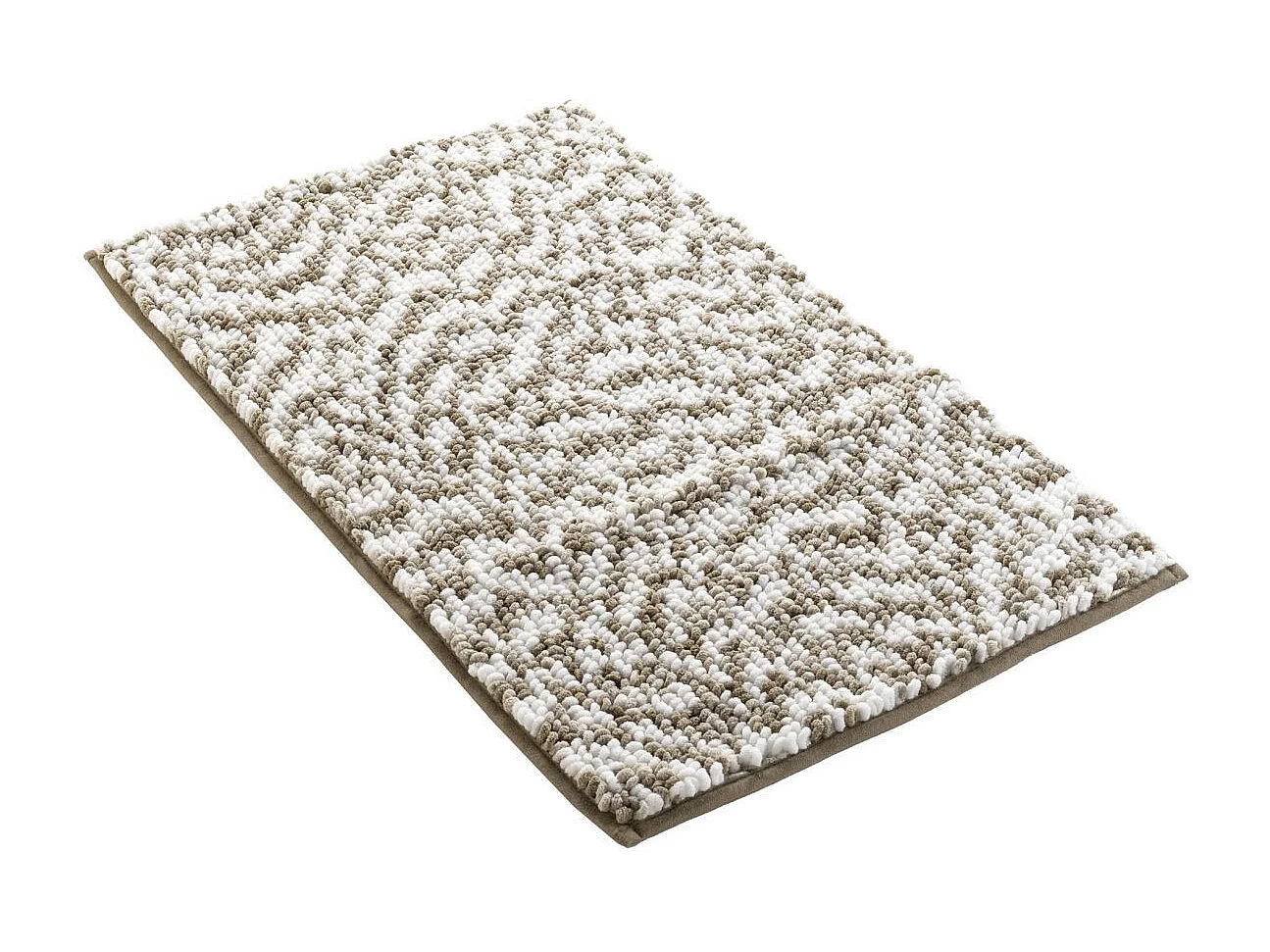 Tapis de Bain "Friza" 45x75cm Sable & Marron